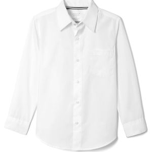 French Toast Boys White Poplin Button Down Shirt Age 16